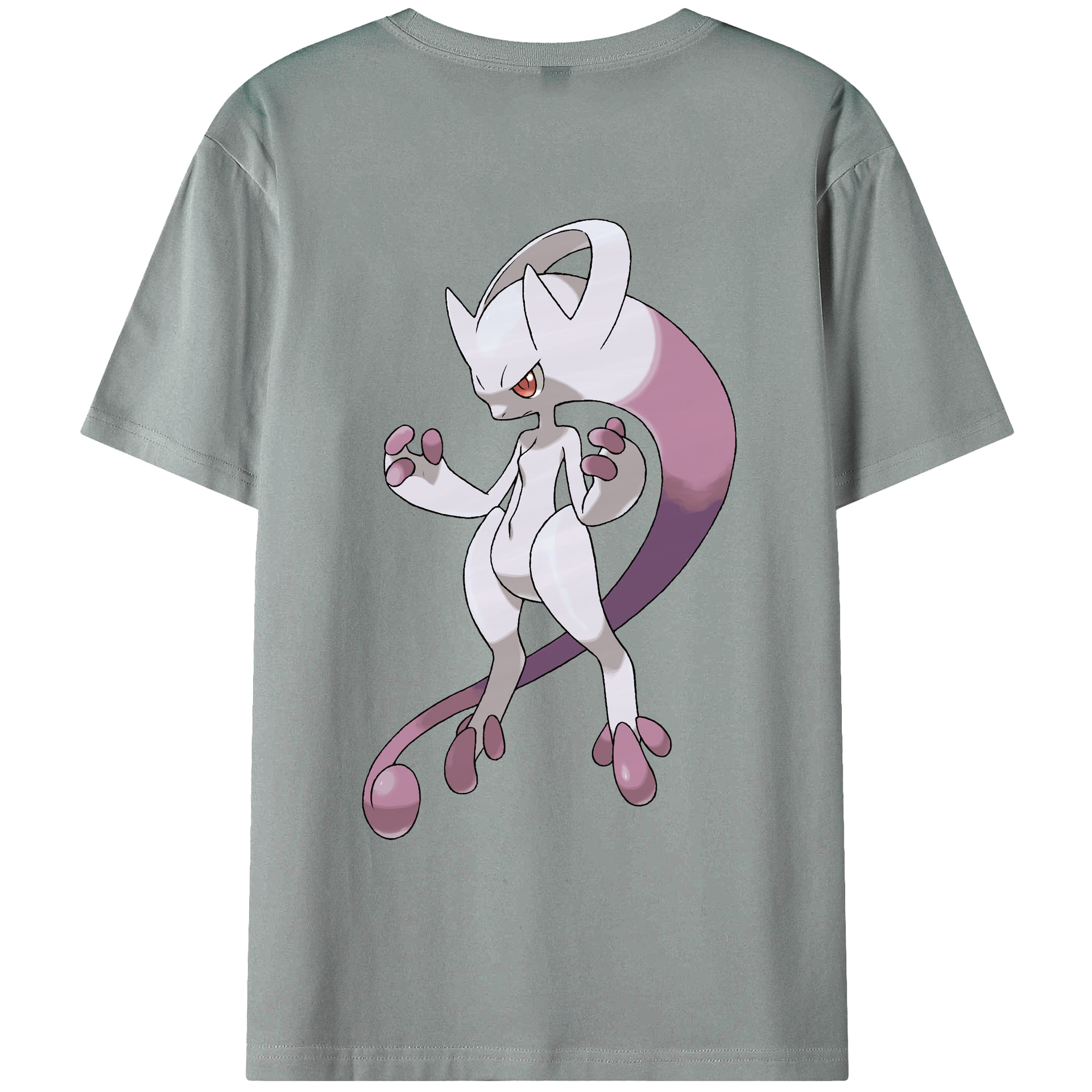 （画像用） ポケットモンスター Pokémon 綿100％ メンズ半袖Tシャツ（バックプリント） 通気性